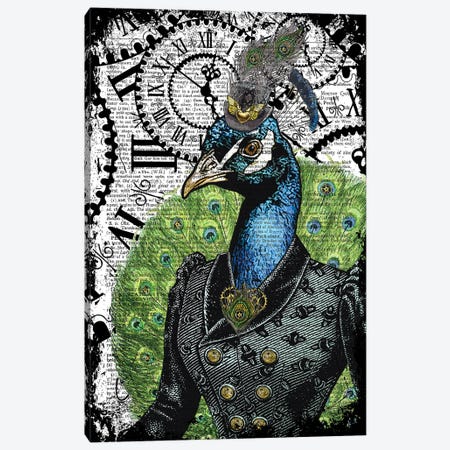 Steampunk Peacock Canvas Print #ITF21} by In the Frame Shop Canvas Art