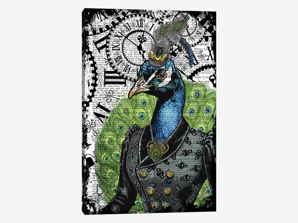 Steampunk Peacock by In the Frame Shop 1-piece Canvas Art
