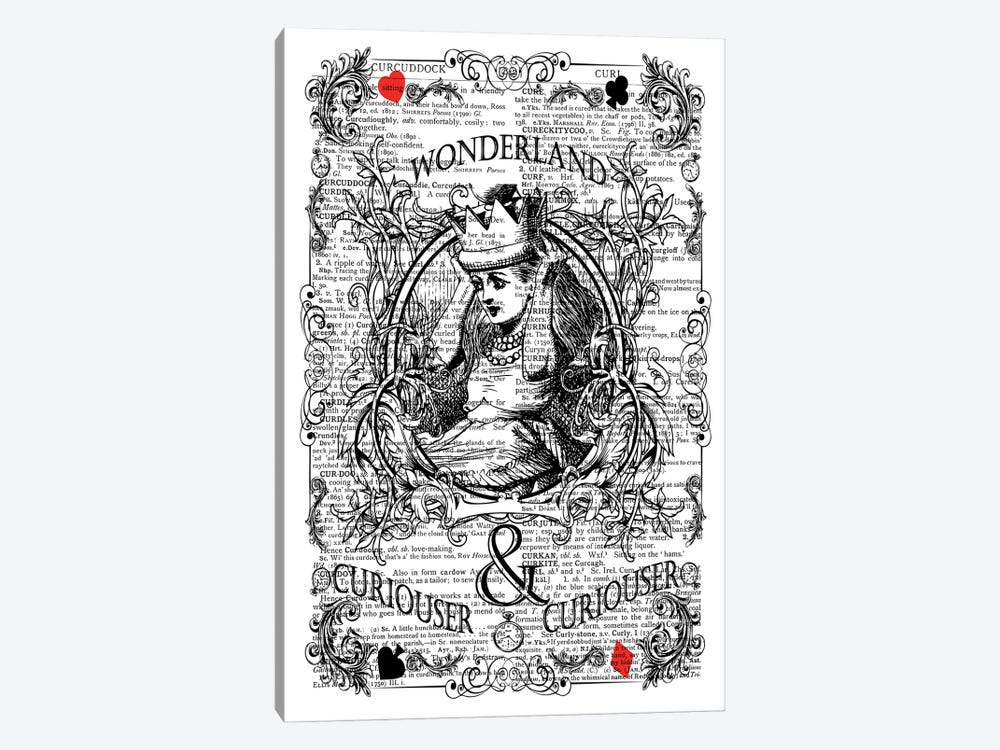 Alice In Wonderland ''Curiouser'' by In the Frame Shop 1-piece Canvas Art
