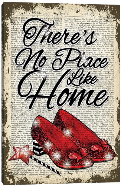 The Wizard Of Oz ''There's No Place Like Home'' Canvas Art Print - Shoe Art