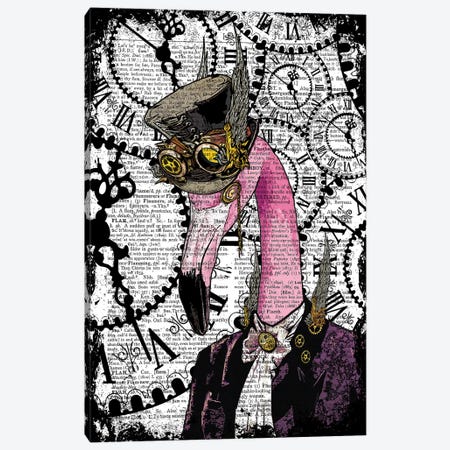 Steampunk Flamingo Canvas Print #ITF36} by In the Frame Shop Canvas Wall Art