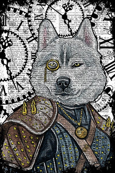 Steampunk: Steampunk Wolf by In the Frame Shop
