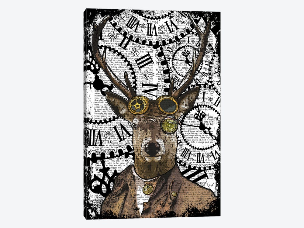 Steampunk Stag by In the Frame Shop 1-piece Canvas Art