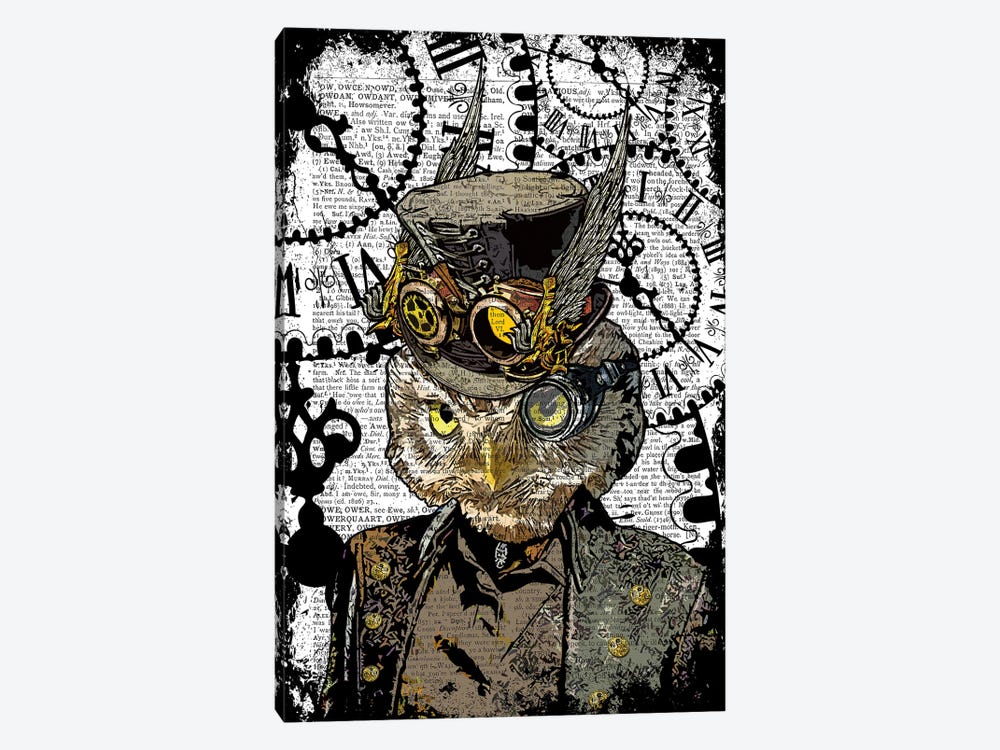 Steampunk Owl by In the Frame Shop 1-piece Canvas Art