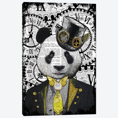 Steampunk Panda Canvas Print #ITF44} by In the Frame Shop Canvas Print