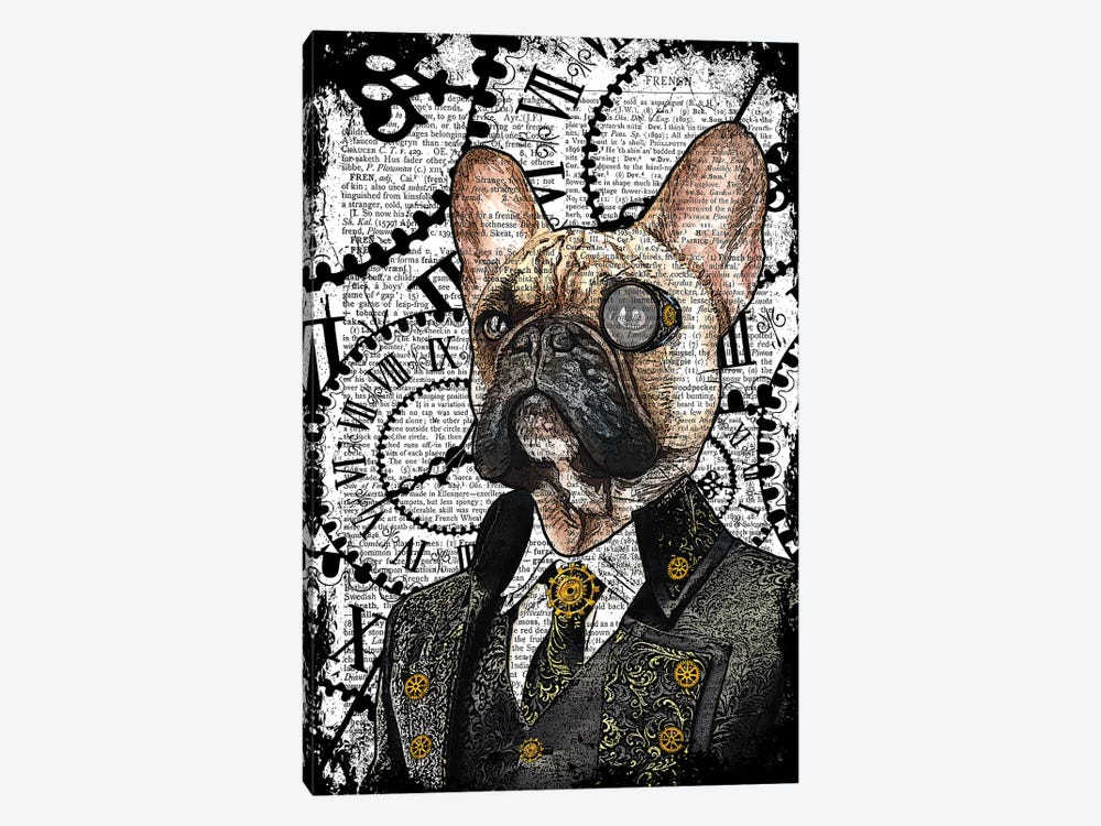 Steampunk French Bulldog by In the Frame Shop 1-piece Art Print