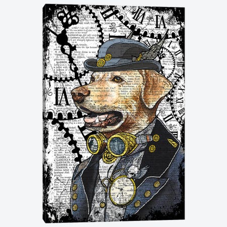 Steampunk Labrador Canvas Print #ITF48} by In the Frame Shop Canvas Art