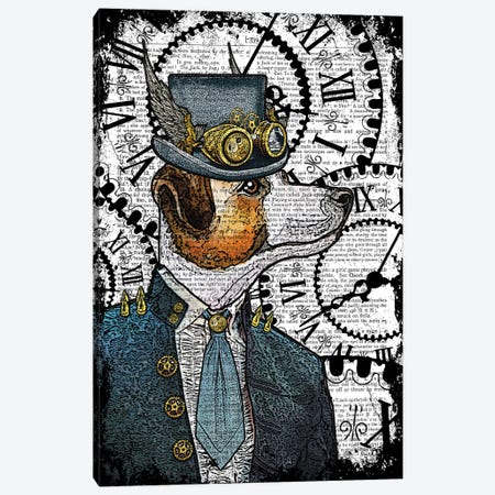 Steampunk Jack Russell Canvas Print #ITF49} by In the Frame Shop Canvas Wall Art