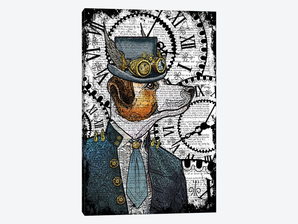 Steampunk Jack Russell by In the Frame Shop 1-piece Canvas Art