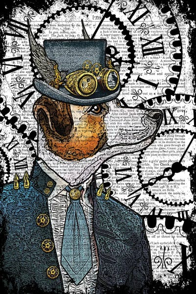In the Frame Shop: Steampunk Jack Russell by In the Frame Shop