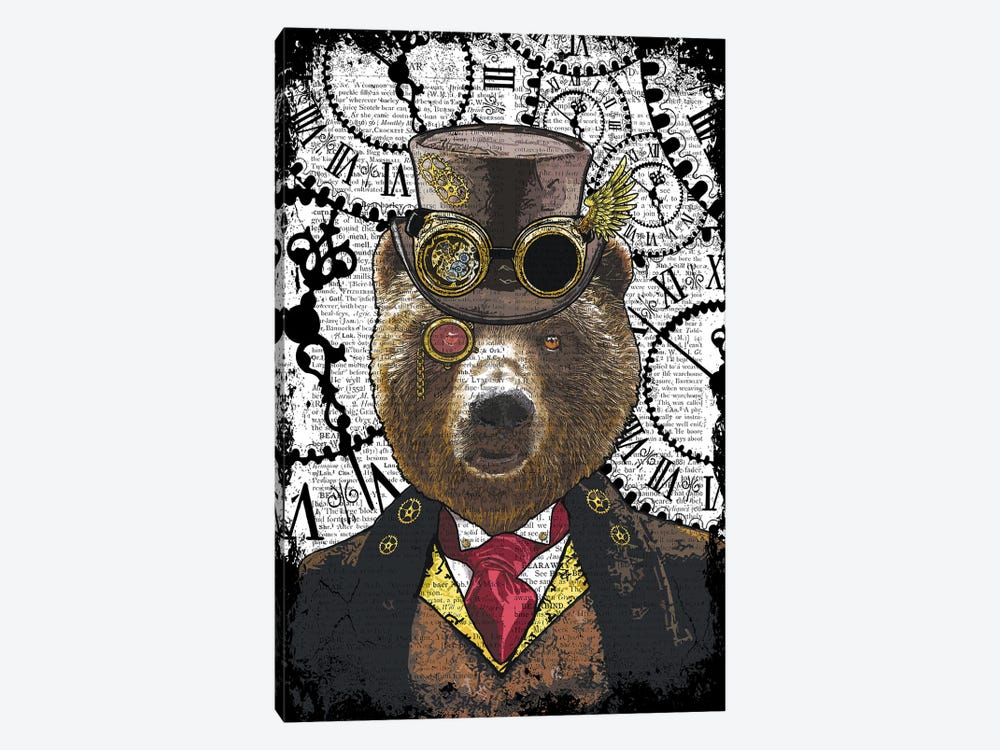Steampunk Bear by In the Frame Shop 1-piece Canvas Art Print