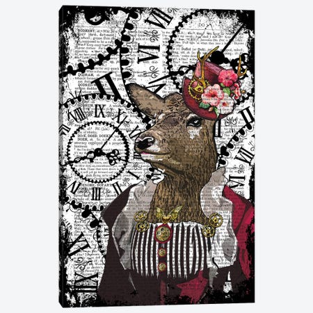 Steampunk Doe Canvas Print #ITF52} by In the Frame Shop Art Print