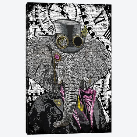 Steampunk Elephant Canvas Print #ITF55} by In the Frame Shop Canvas Wall Art