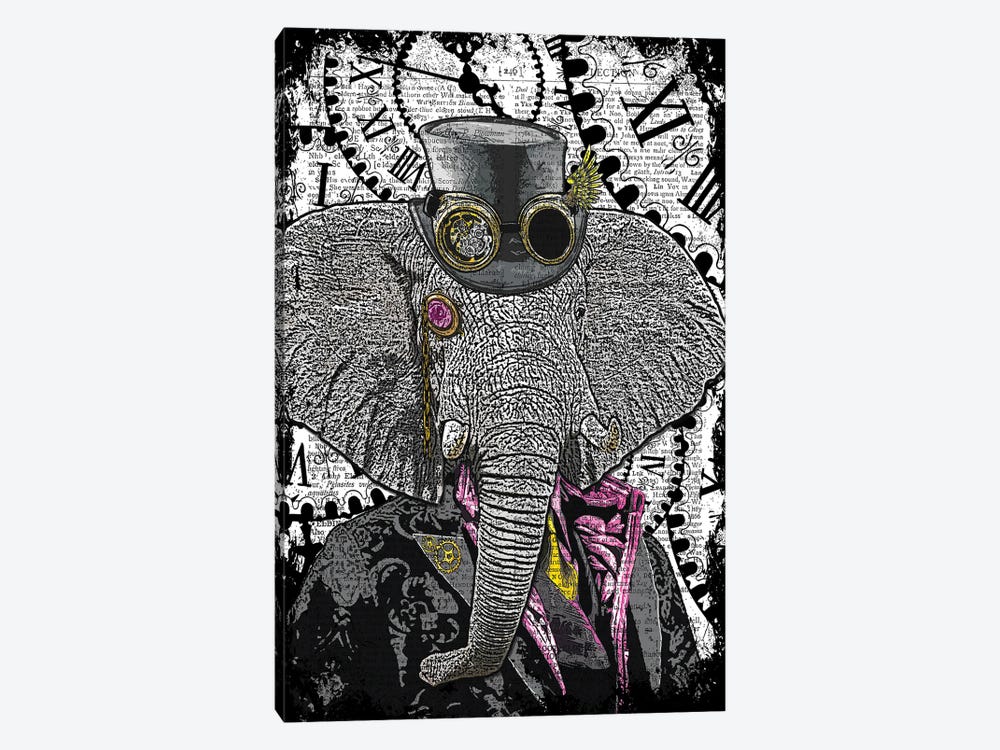 Steampunk Elephant by In the Frame Shop 1-piece Canvas Print