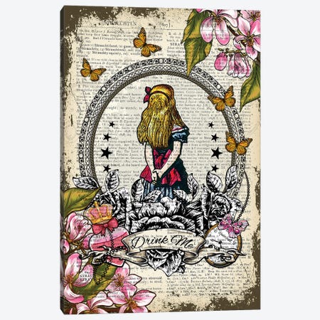 Alice In Wonderland ''Drink Me'' Canvas Print #ITF57} by In the Frame Shop Canvas Artwork