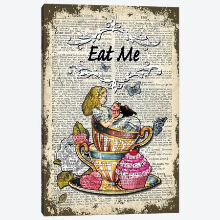 Alice In Wonderland ''Eat Me'' Canvas Print #ITF58} by In the Frame Shop Canvas Art Print