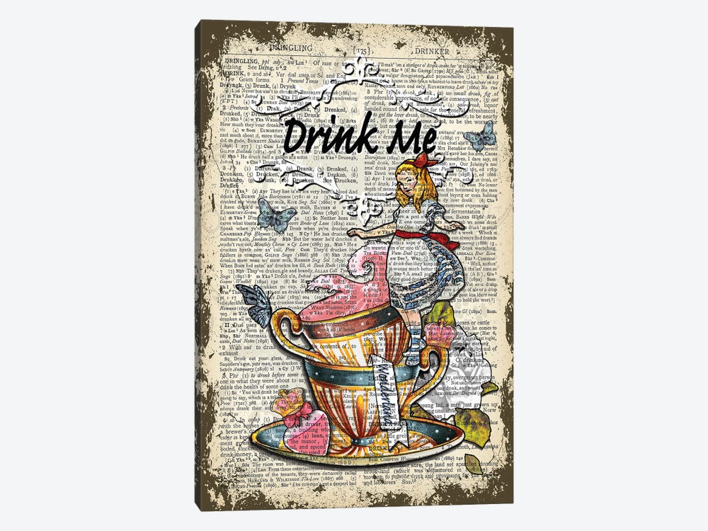 Alice In Wonderland ''Drink Me" II by In the Frame Shop 1-piece Canvas Art Print