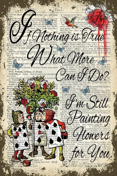 Alice In Wonderland ''Painting Flowers''