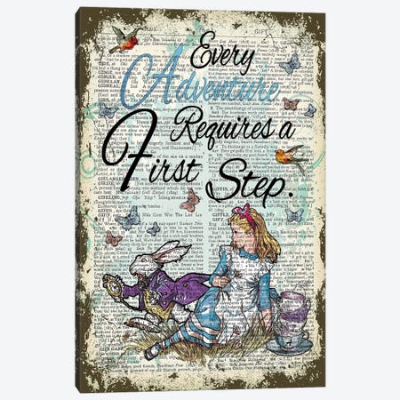 Alice In Wonderland ''Adventure'' Canvas Print #ITF64} by In the Frame Shop Art Print