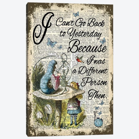Alice In Wonderland ''Yesterday'' Canvas Print #ITF65} by In the Frame Shop Art Print
