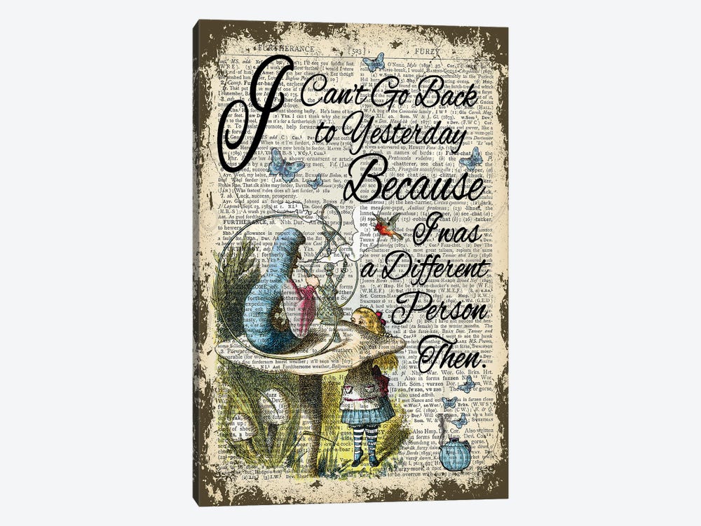 Alice In Wonderland ''Yesterday'' by In the Frame Shop 1-piece Canvas Art