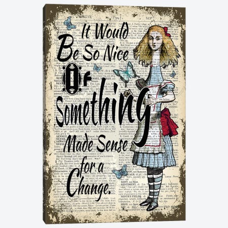Alice In Wonderland ''Giant Alice'' Canvas Print #ITF66} by In the Frame Shop Canvas Print