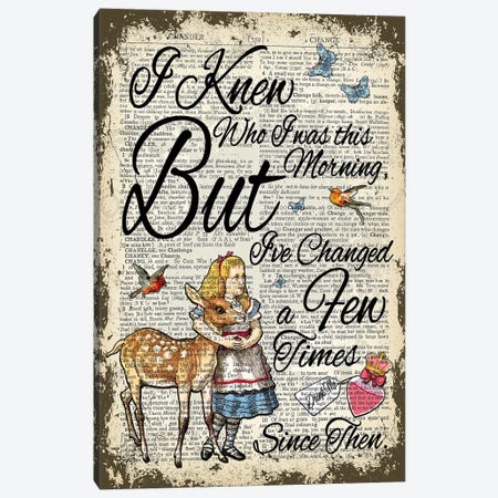 Alice In Wonderland ''I've Changed...'' Canvas Print #ITF67} by In the Frame Shop Canvas Art Print