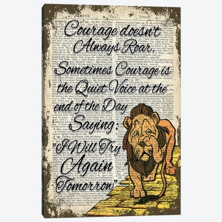 Wizard Of Oz ''Cowardly Lion'' Canvas Print #ITF71} by In the Frame Shop Art Print