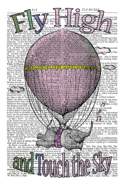 Fly High ''Pink'' by In the Frame Shop art print