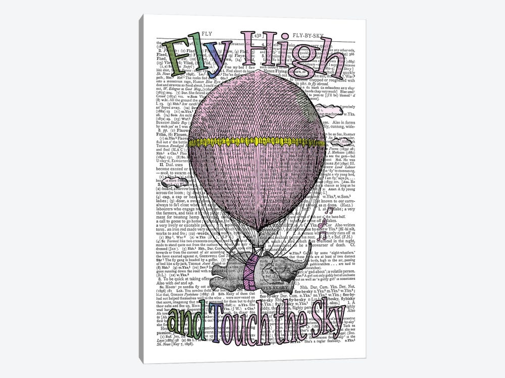 Fly High ''Pink'' by In the Frame Shop 1-piece Art Print