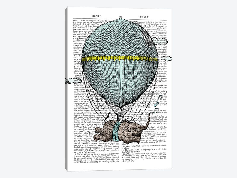 Flying Balloon by In the Frame Shop 1-piece Canvas Artwork