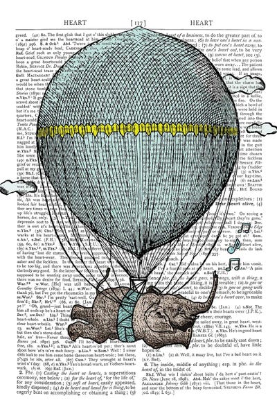 Hot Air Balloons: Flying Balloon by In the Frame Shop