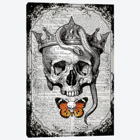 Skull & Snake Canvas Print #ITF78} by In the Frame Shop Canvas Print