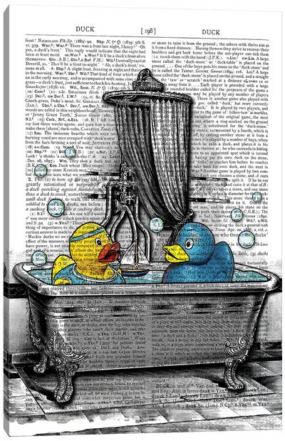 Rubber Ducks Canvas Art Print - Bathroom Break