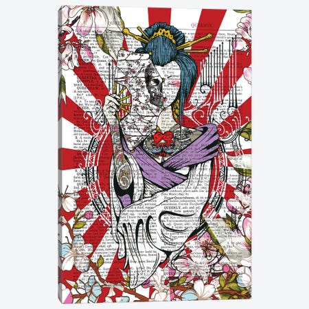 Tattooed Geisha Canvas Print #ITF80} by In the Frame Shop Canvas Art