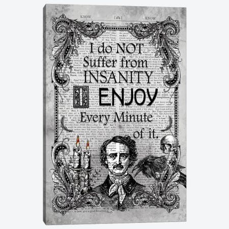 Edgar Allan Poe ''Insanity'' Canvas Print #ITF81} by In the Frame Shop Canvas Wall Art