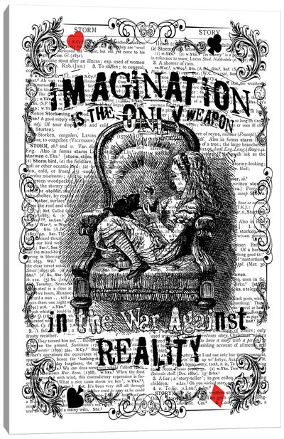 Alice ''Imagination'' Canvas Art Print - Animated Movie Art