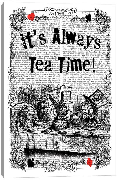 Alice In Wonderland ''Mad Tea Party" Canvas Art Print - Tea Art