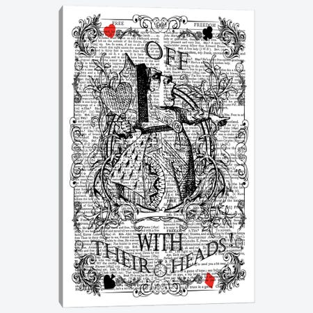 Alice In Wonderland ''Queen Of Hearts / Off With Their Heads!'' Canvas Print #ITF85} by In the Frame Shop Canvas Print