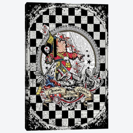 Alice In Wonderland ''Queen Of Hearts / Open Your Heart'' Canvas Print #ITF86} by In the Frame Shop Canvas Print