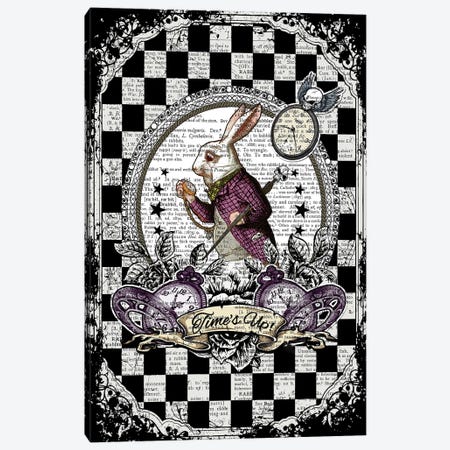 Alice In Wonderland ''White Rabbit / Time's Up'' Canvas Print #ITF87} by In the Frame Shop Art Print