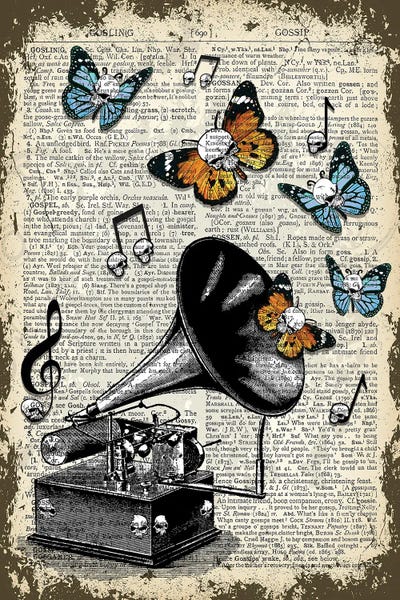 Gothic Gramophone by In the Frame Shop art print
