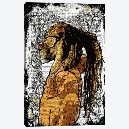Dreadlocks Lion Canvas Print #ITF94} by In the Frame Shop Canvas Art