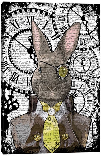 Steampunk Rabbit Canvas Art Print - In the Frame Shop