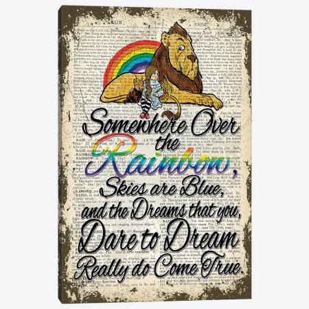 Wizard Of Oz ''Over The Rainbow'' Canvas Print #ITF99} by In the Frame Shop Art Print