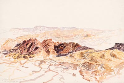 Makhtesh Ramon by Itzu Rimmer canvas print