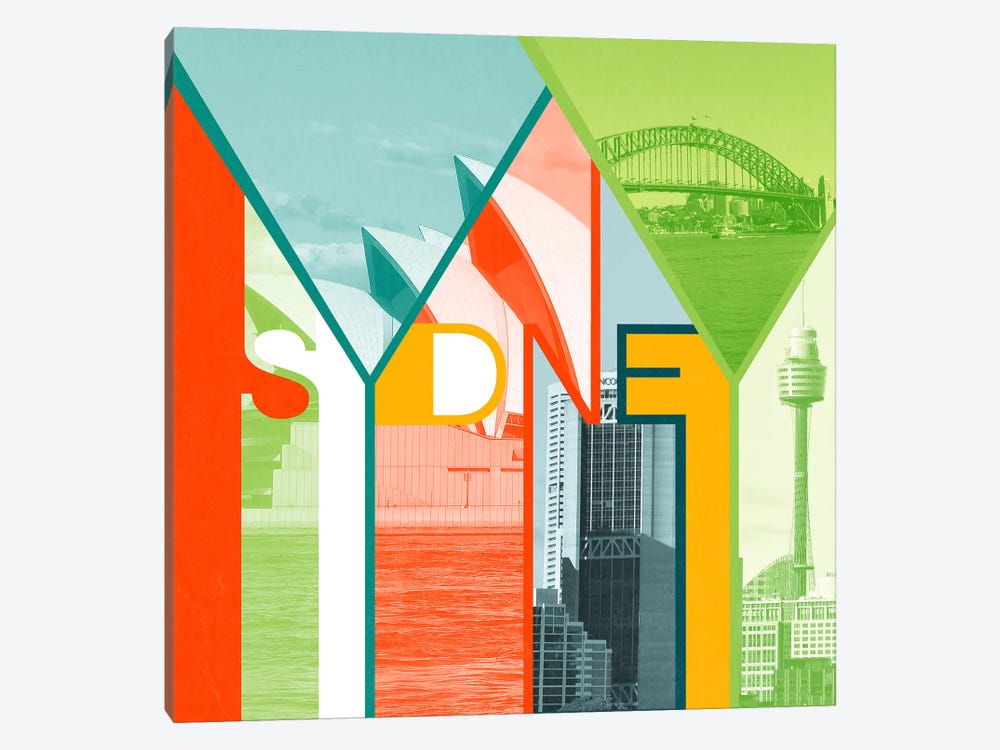 The Harbour City - Sydney by 5by5collective 1-piece Art Print