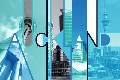 The Base of Two Harbours - Auckland by 5by5collective acrylic art print