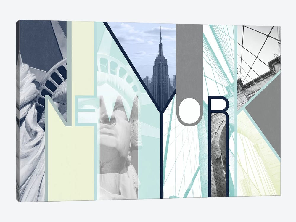 The Urban Jungle of Architectural Delights - New York by 5by5collective 1-piece Canvas Art