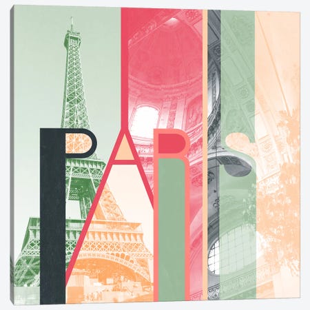 The Fairy City of Inspiration - Paris Canvas Print #ITT7} by 5by5collective Art Print